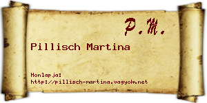 Pillisch Martina névjegykártya